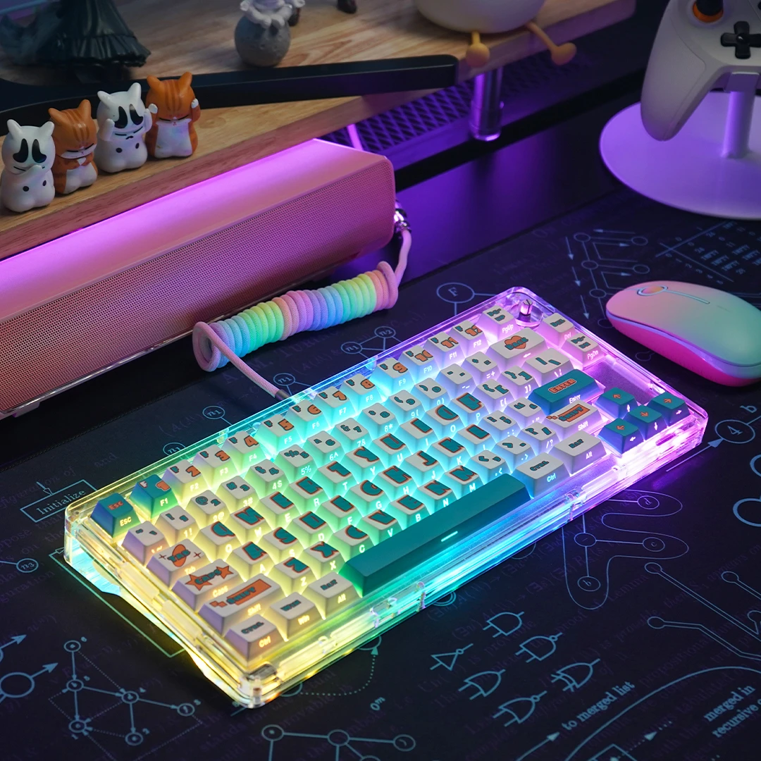 侧刻主题键帽械键盘键帽PBT外设电竞原厂高度侧刻透光大全套