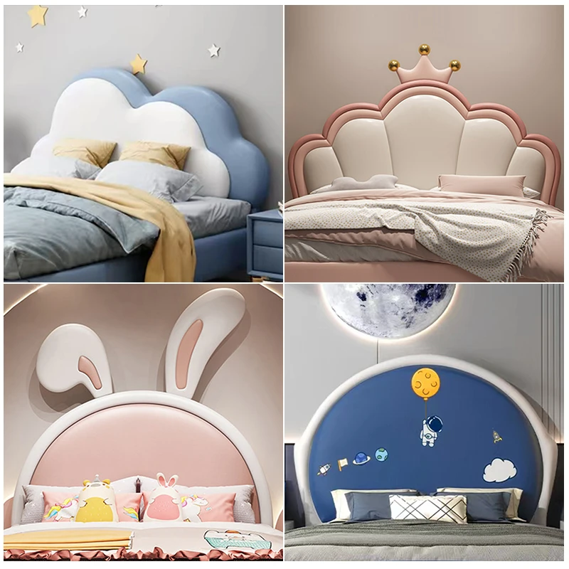 超薄1.5米床头靠背家用儿童房卡通软包床头靠背板单买落地可定制