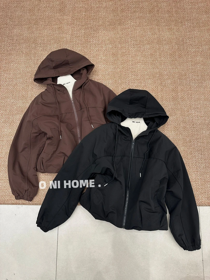 【欧尼家】休闲连帽夹棉冲锋衣