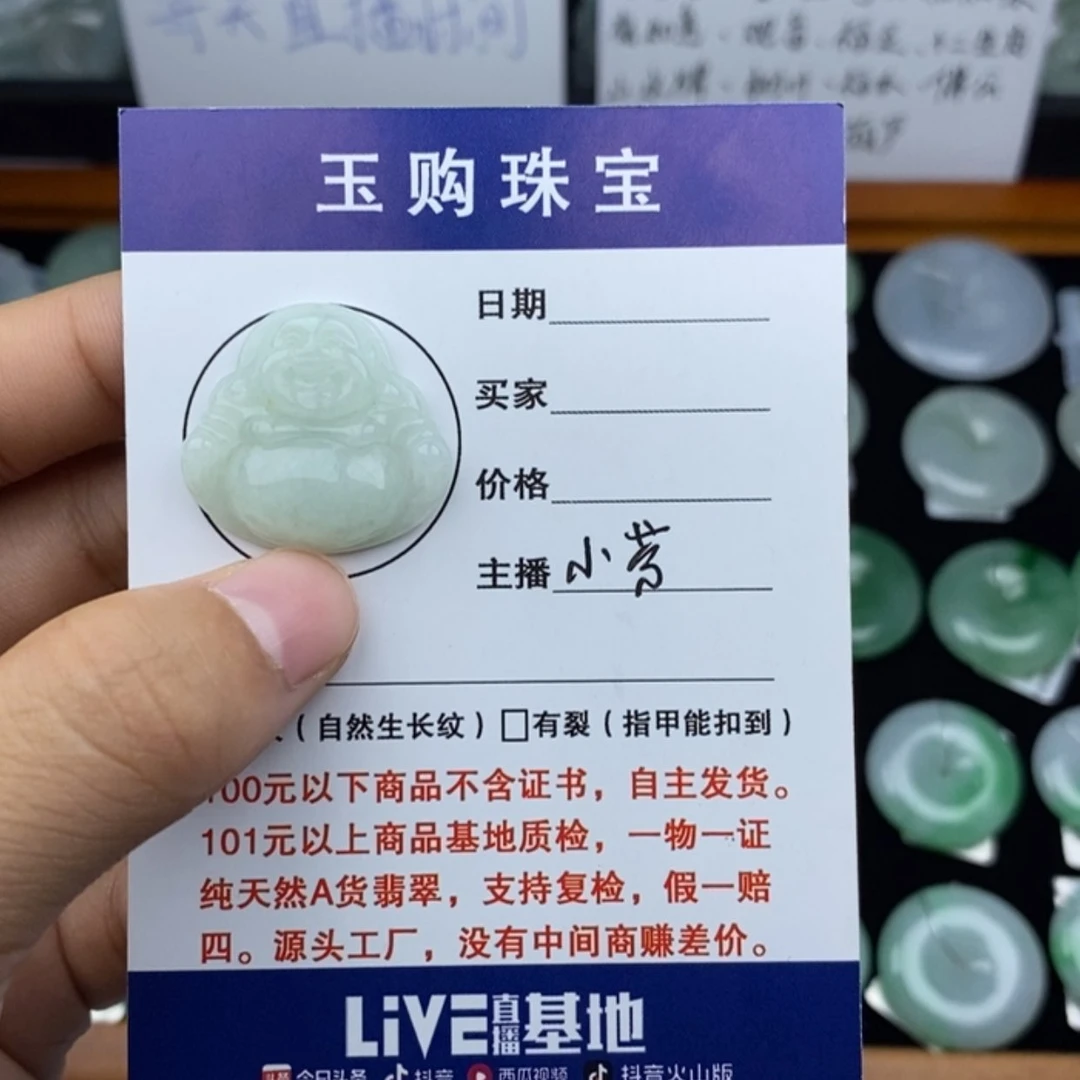 【闪购商品】翡翠颈饰未镶嵌平安扣