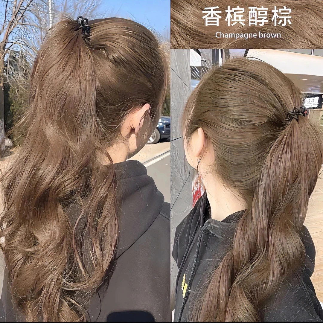 【买1送1】免漂香槟醇棕染头发膏2025流行色青春网红自己在家染显白