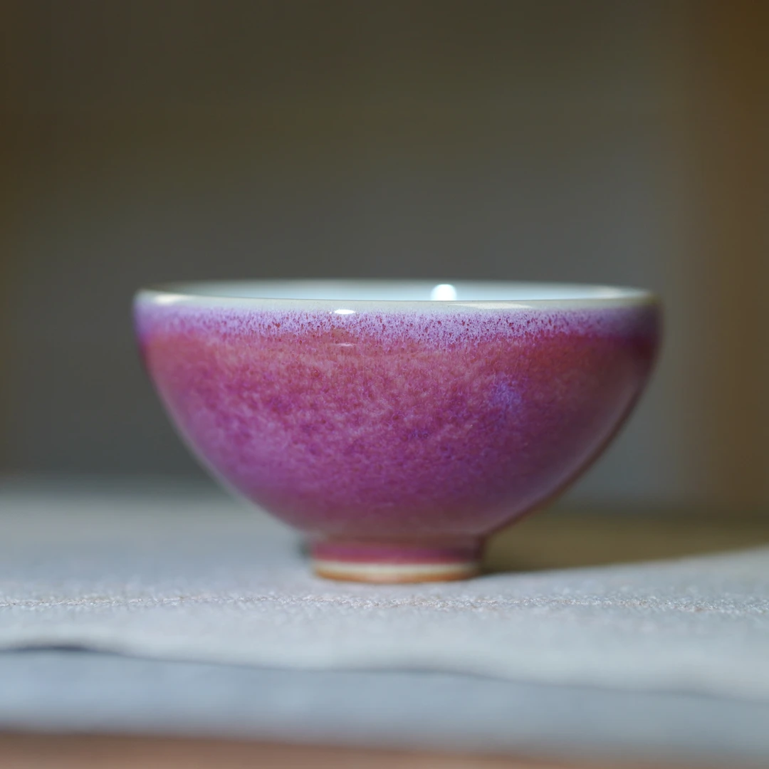 辛国正 束口杯 主人品茗杯钧窑个人杯手工钧窑瓷器 75ml