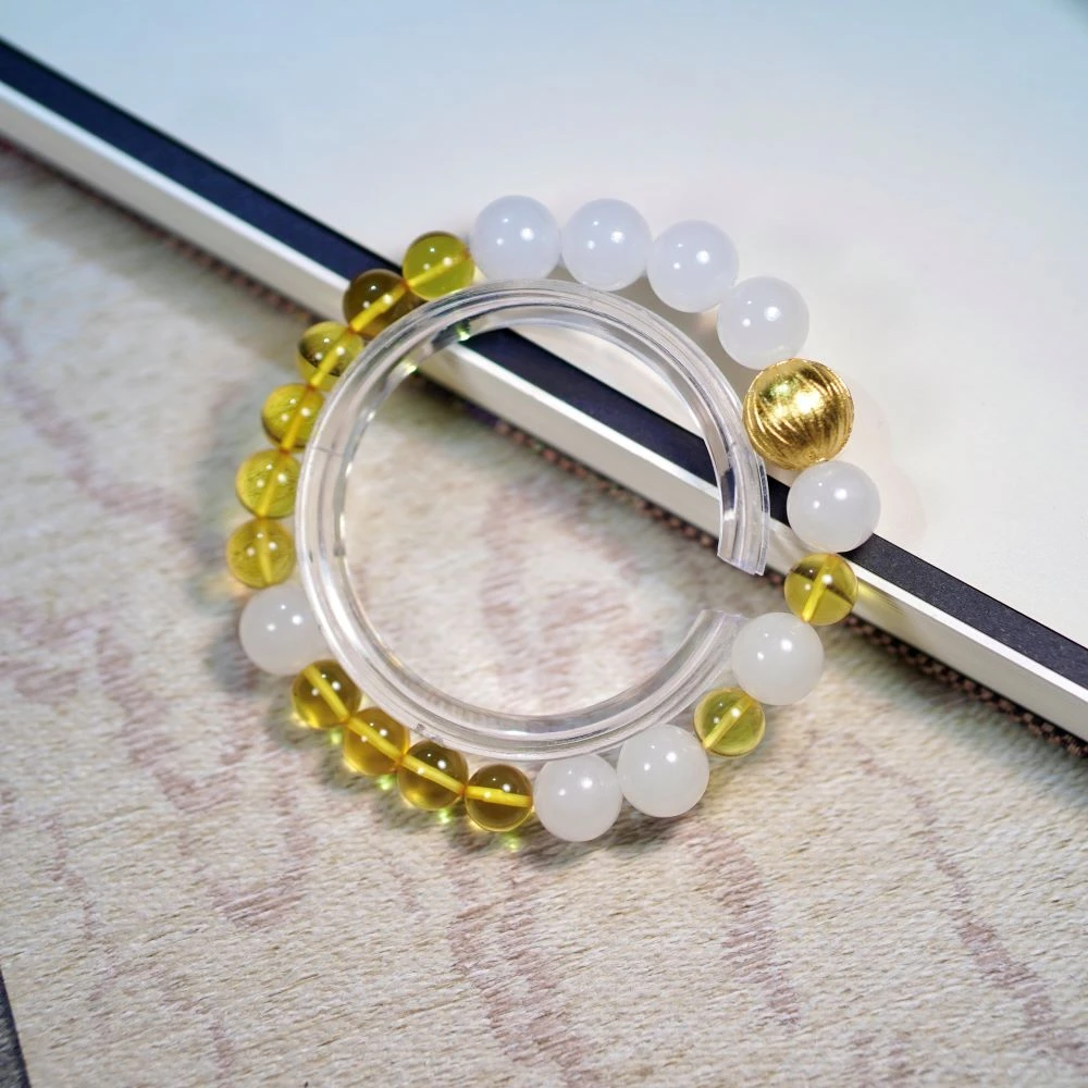 非金属木质手链 金行时尚手串金色单圈