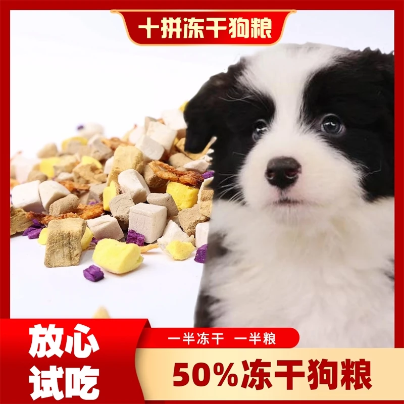 恩倍多奇記 十拼冻干狗粮 全价主食冻干 幼犬成犬 冻干生骨肉狗粮