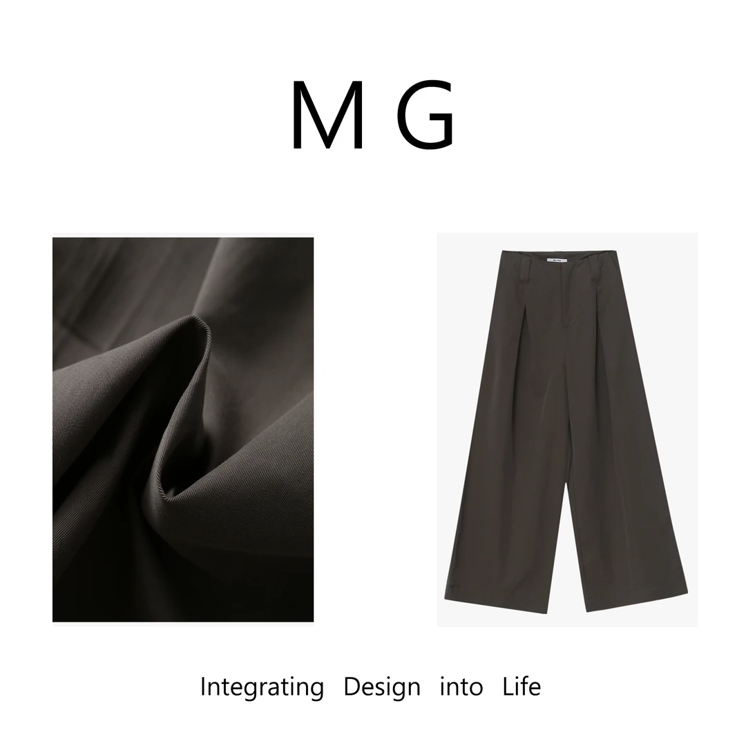 【独立西裤】“独立系列”定制复古西装裤拖地阔腿裤女SS-23507