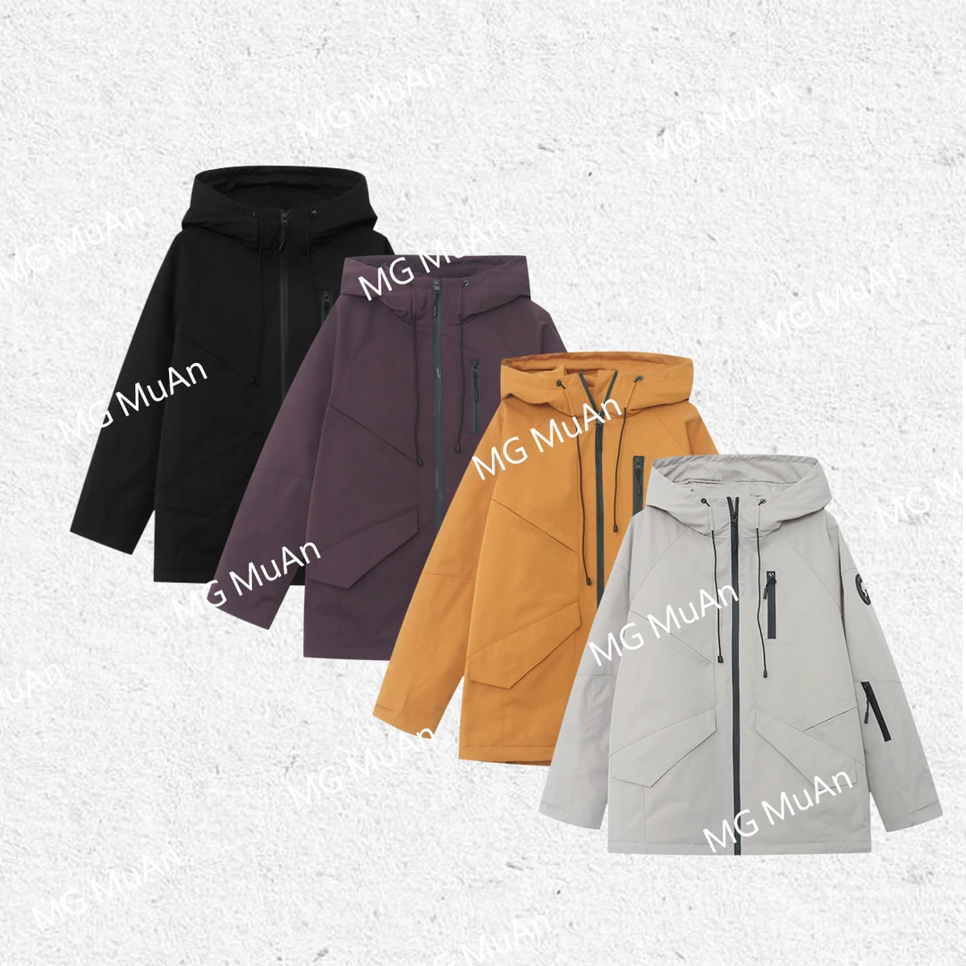 【经典冲锋羽绒】中长款 “户外系列”定制羽绒服外套男女款YJ-9907