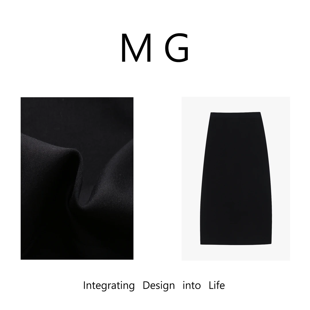 【MG.小妹】热门 品牌设计高级果冻裙H型弹力休闲半身裙女MJ-B100