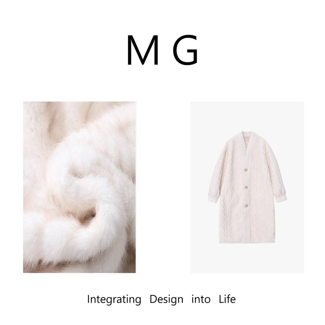 木小妹MUAN：《大麻花》品牌设计长款麻花环保草草开衫外套XS2-002