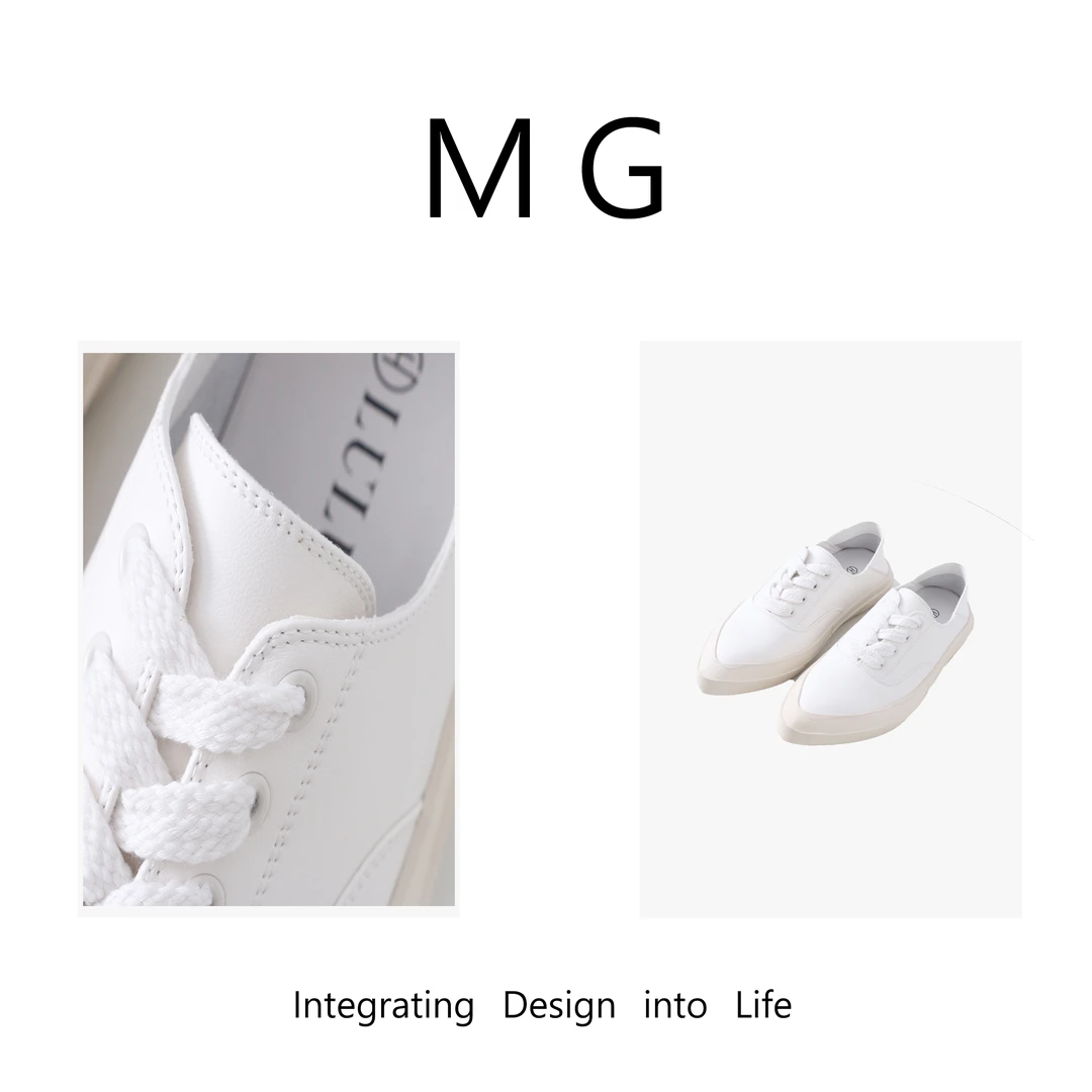 木小妹MUAN：《尖头运动鞋》设计ins博主风尖头运动板鞋女LL-M118