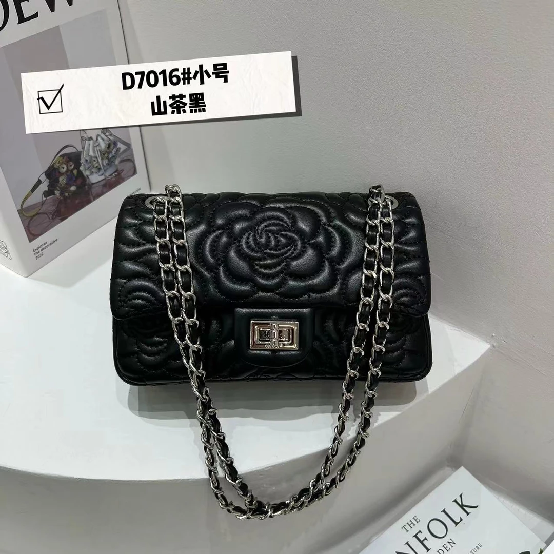 【CONNIE】轻奢女士时尚复古气质简约单肩腋下斜跨ZT-D7016-山茶黑