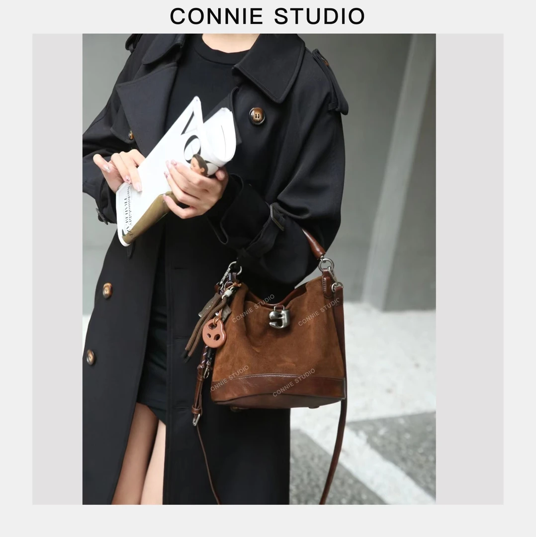 【康妮甄选】时尚潮流通勤简约百搭轻奢气质经典包SKL-7220-摩卡色