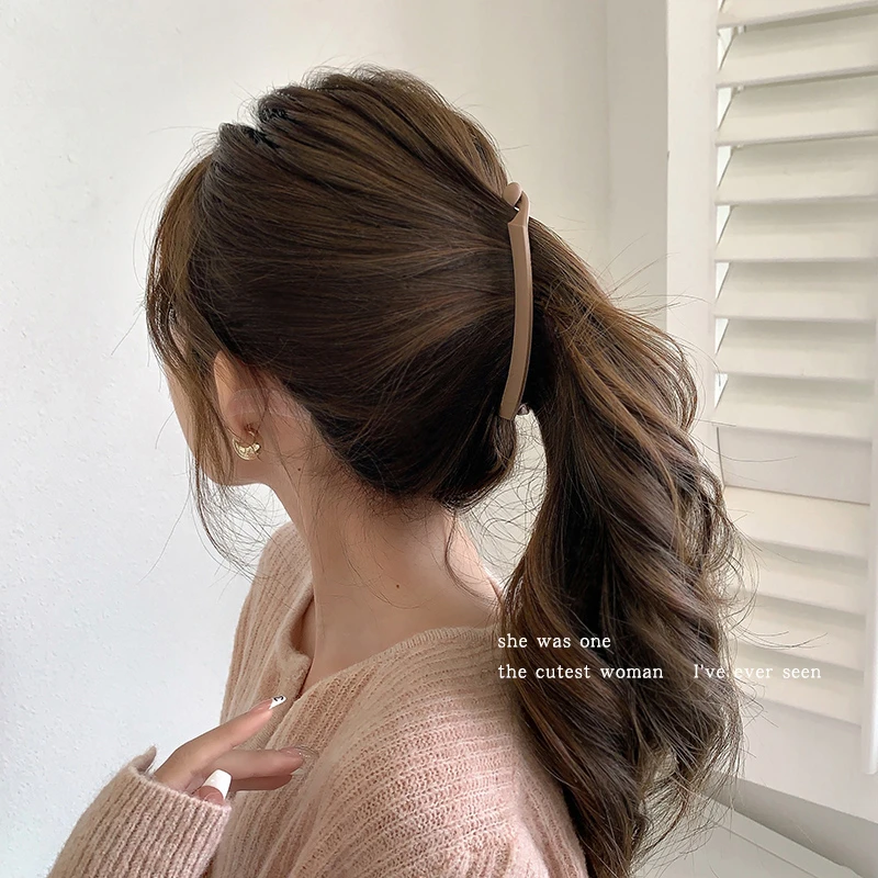 马尾发夹女后脑勺发卡竖夹束发神器扎头发夹子马尾小抓夹竖夹发饰