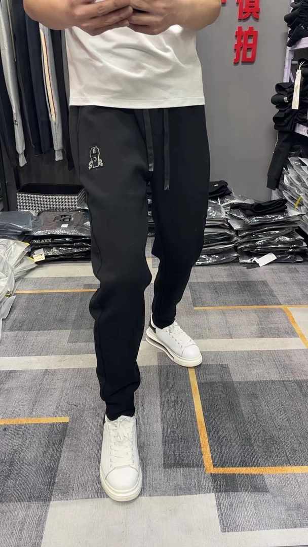 24年秋季款男士 黑色卫裤 简约 百搭 时尚 男裤弹力潮流休闲裤
