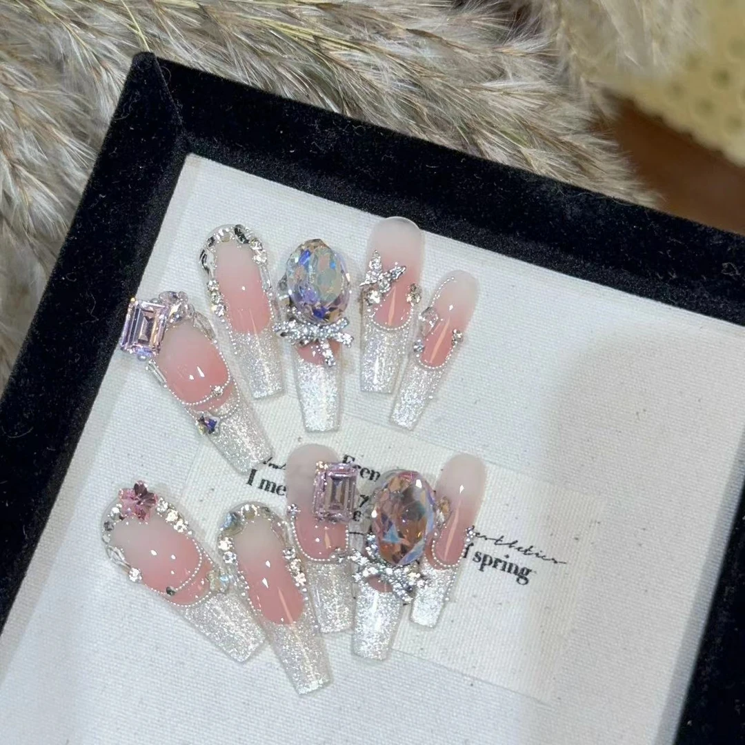 《情书》JIUJIU纯手工定制穿戴甲可拆卸美甲贴片