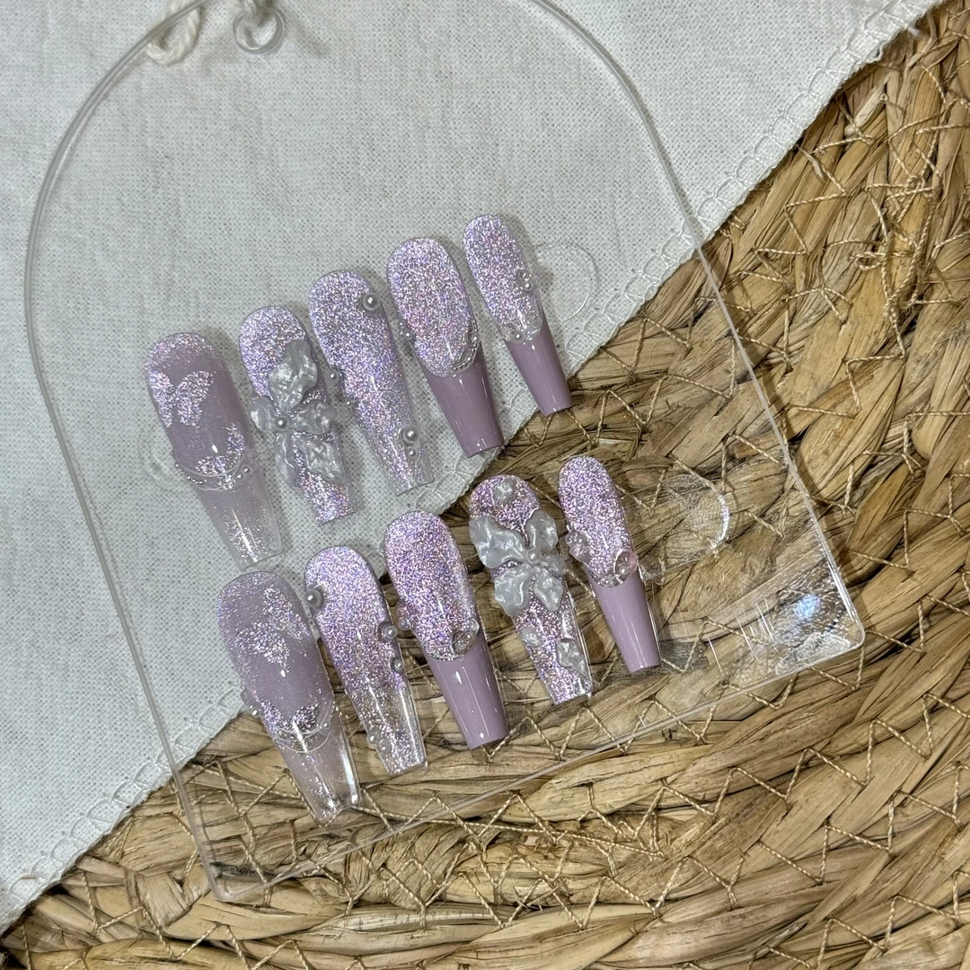 《芋头》JIUJIU系列纯手工穿戴甲可拆卸美甲贴片