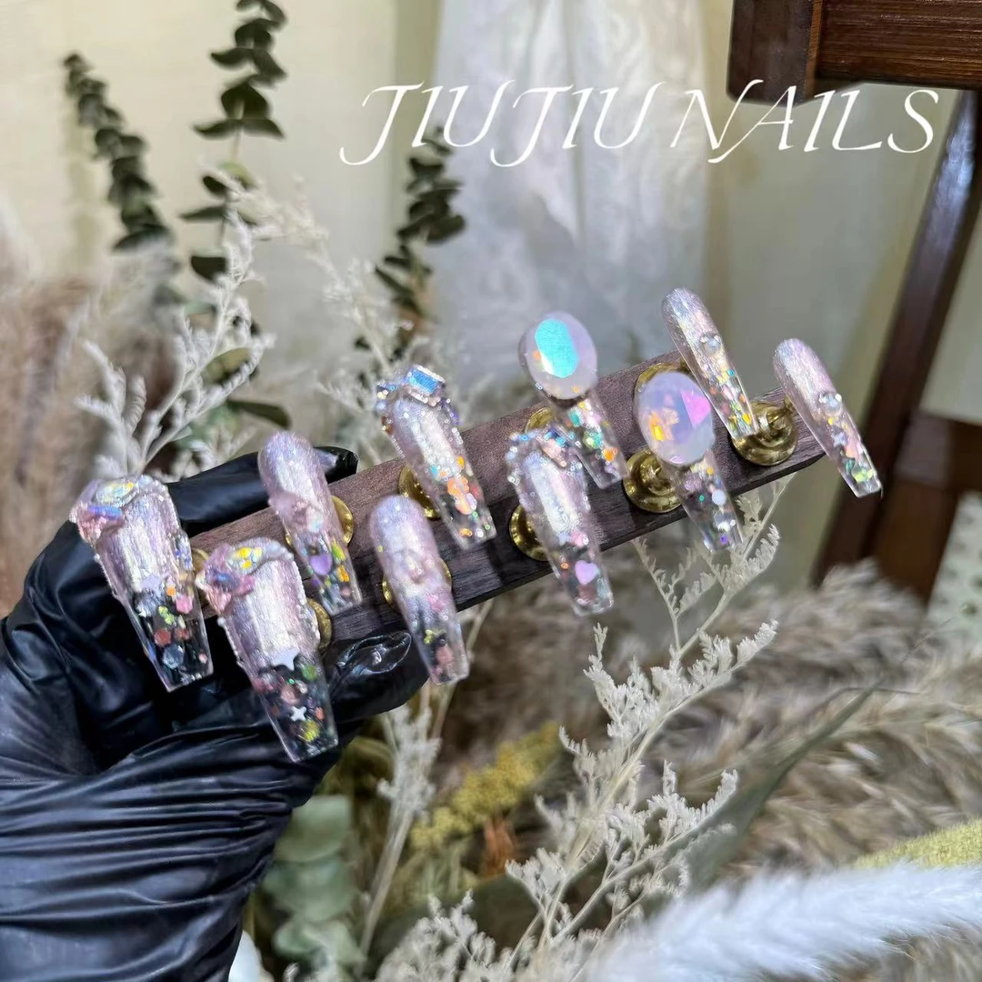 《糖纸》JIUJIU系列纯手工穿戴甲可拆卸美甲贴片