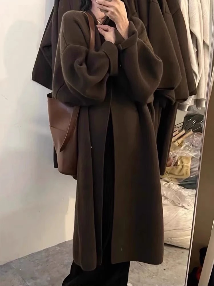 801号-899号慵懒风宽松长袖毛衣外套针织女春季2024新款时尚