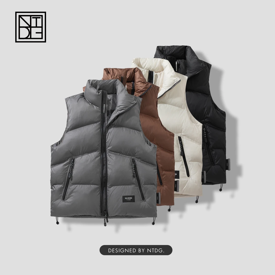 秋冬休闲宽松杜邦Sorona科技生物绒马甲外套DC222