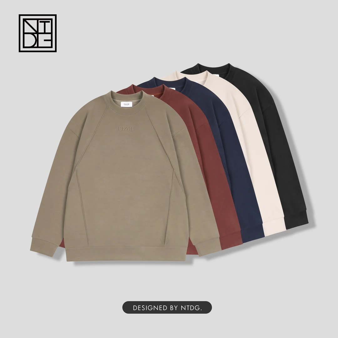 冬季加绒加厚云朵绒字母钢印亲肤保暖圆领打底卫衣 66173