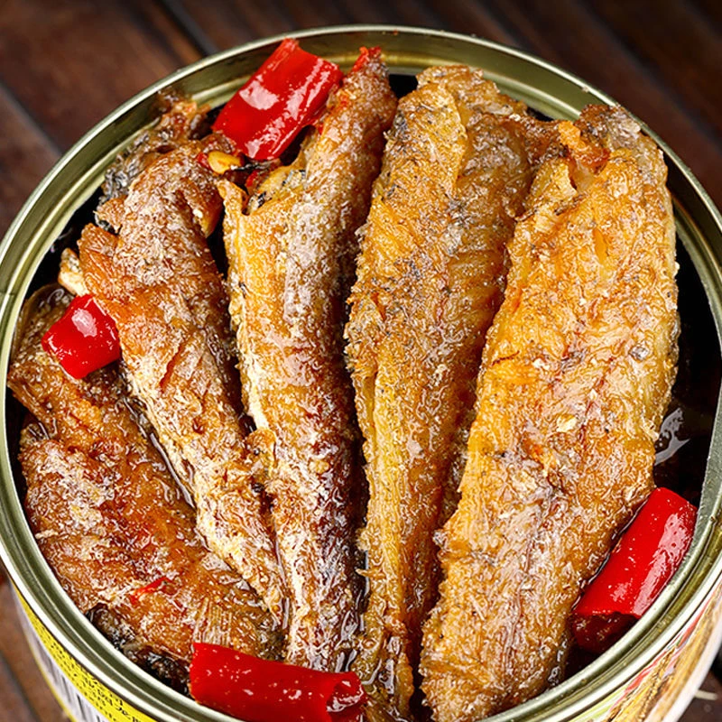 【发三罐】香辣海鲜熟食罐装黄花鱼即食五香黄花鱼罐头下饭菜