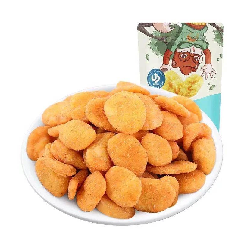 三只松鼠蟹香蚕豆205g/袋营养休闲零食风味特产炒货/蟹黄味蚕豆瓣