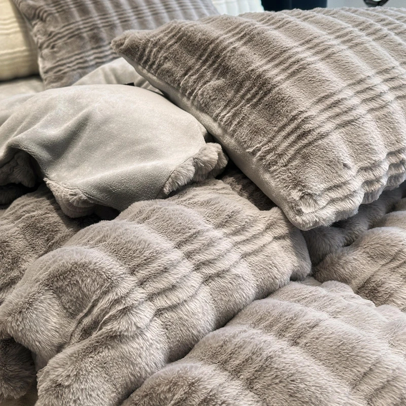 直播间福利|【自由曲线】蓄暖兔绒四件套