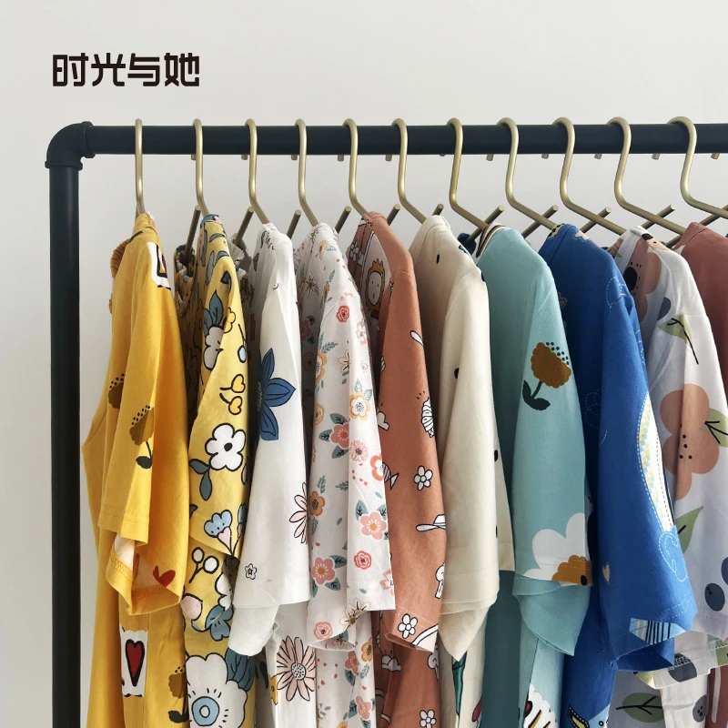 床品配件丨A类全棉针织棉家居服套装 短袖短裤/睡裙 女款超柔软
