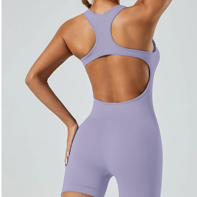 专业运动瑜伽健身普拉提  9616连体短裤