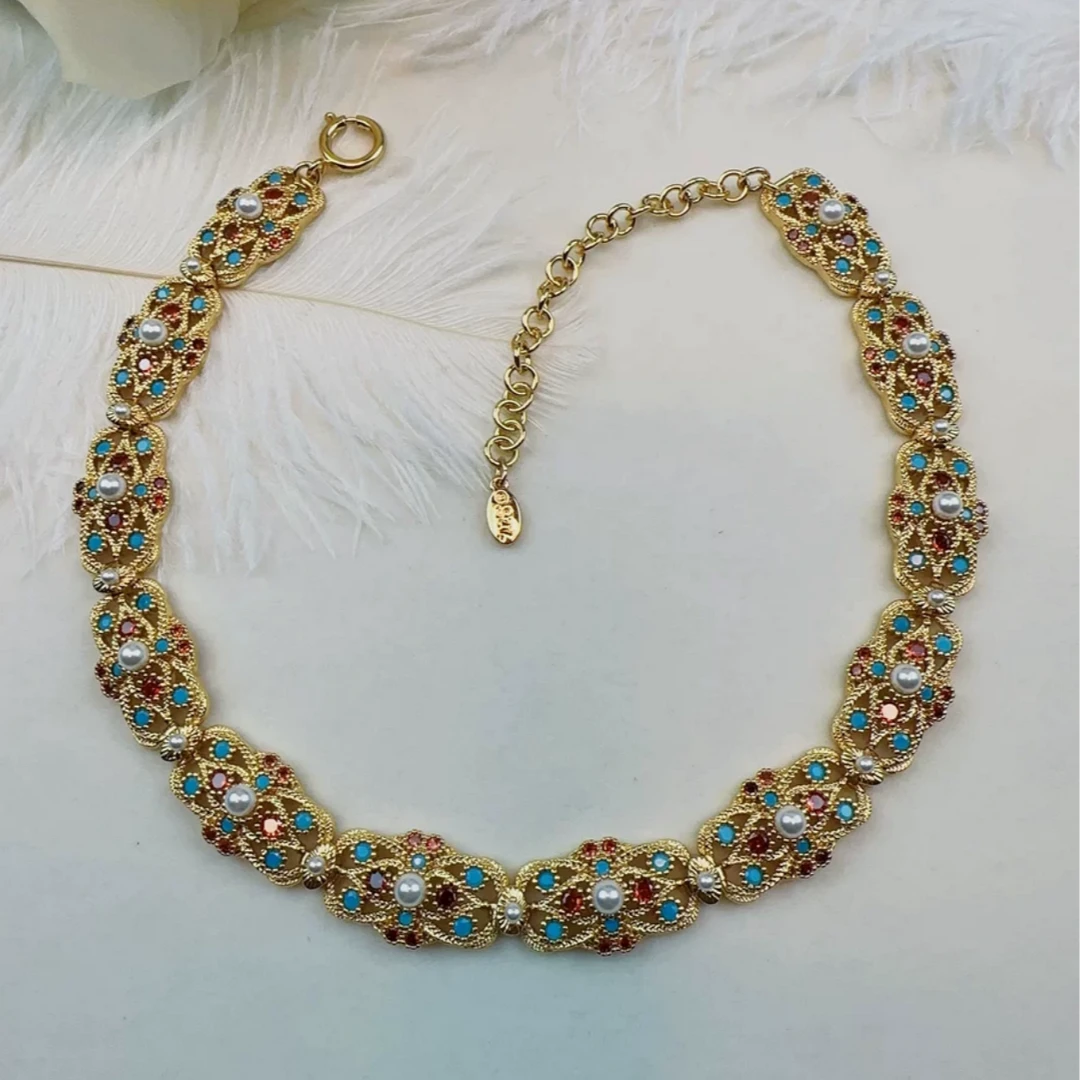 铜合金珐琅项链 B100订单款项链