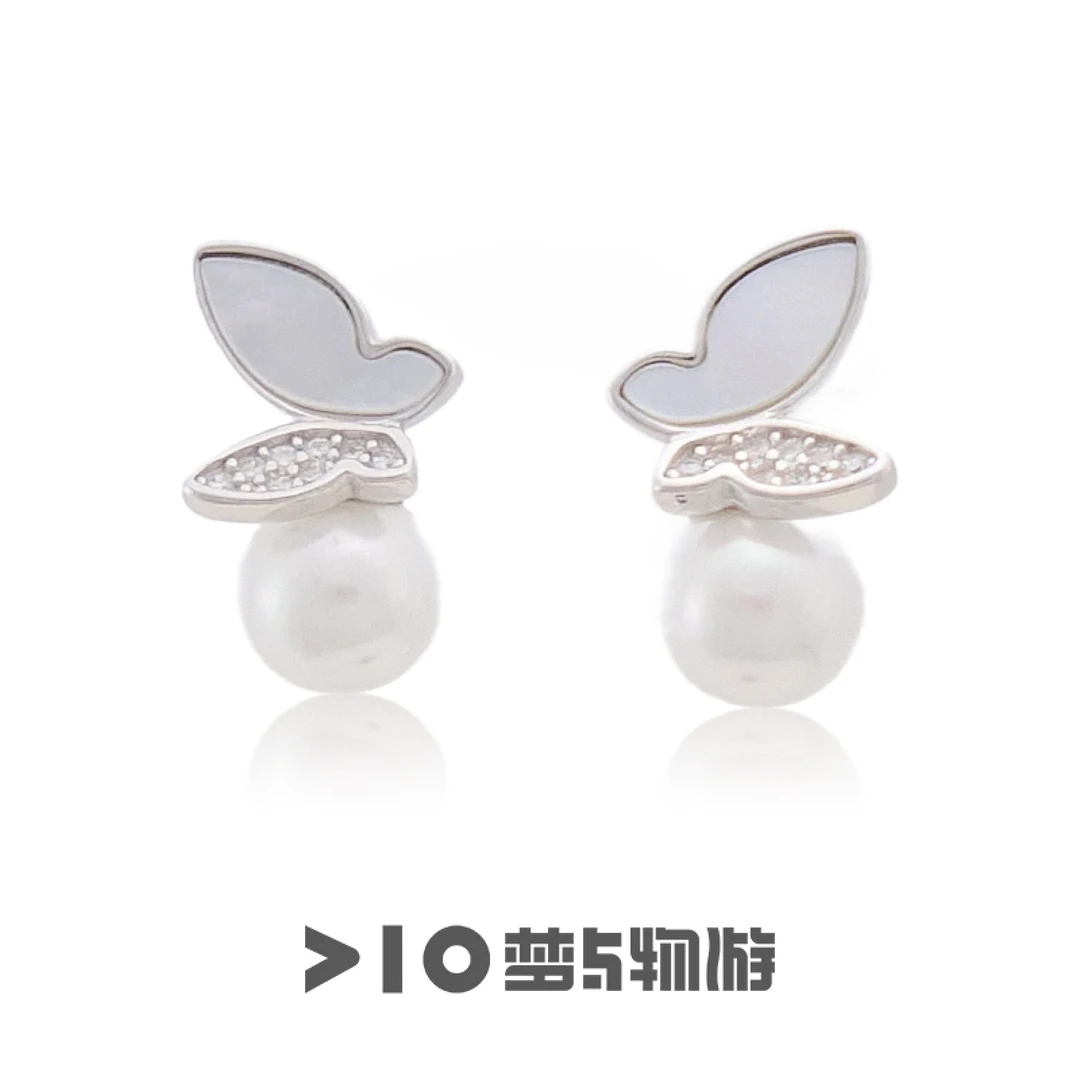 925银耳饰 E412【梦蝶耳饰】设计师款百搭蝶舞耳饰