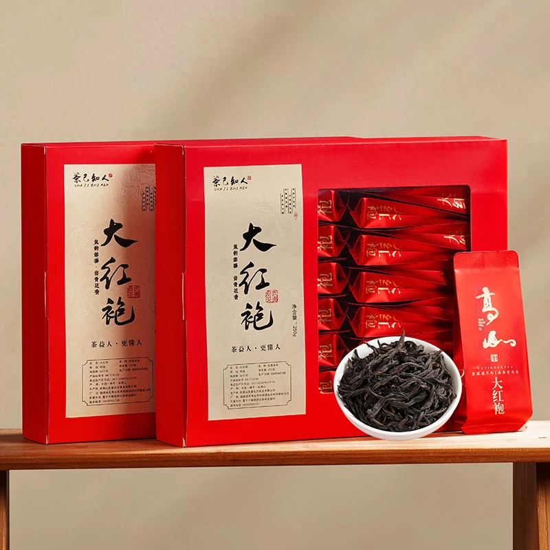正宗武夷山大红袍茶叶特级浓香型岩茶正岩坑涧肉桂高山乌龙茶500g