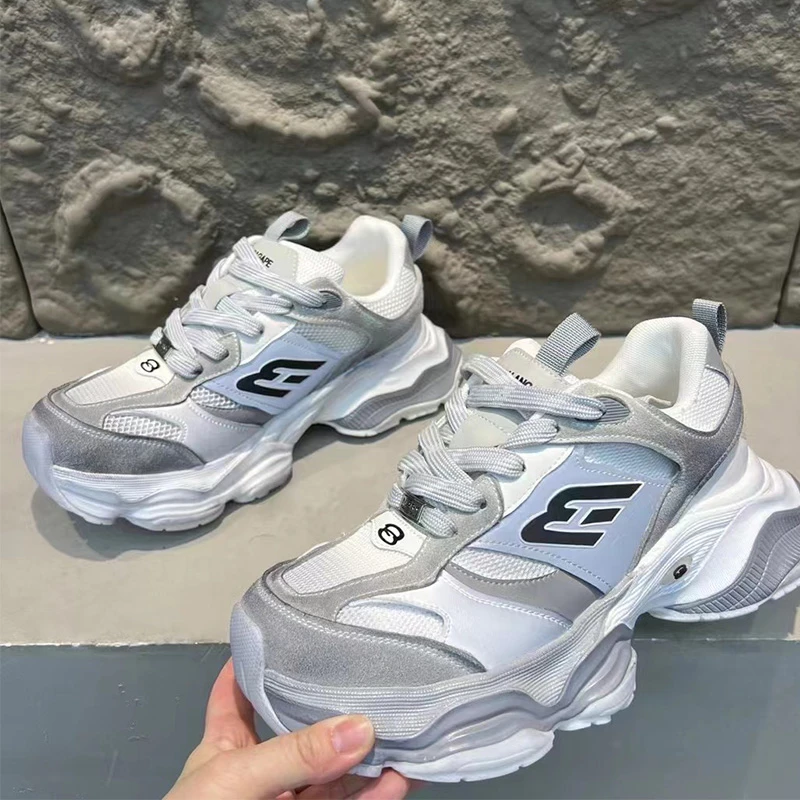 9506春夏新款时尚休闲鞋老爹鞋男复古厚底征稿炸街情侣款鞋潮鞋