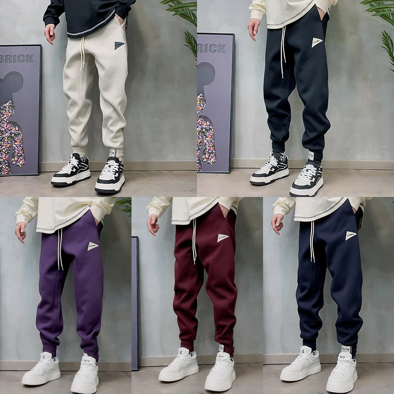 LKT.NINE2711春秋男宽松潮流拉链百搭休闲裤潮牌束脚时尚小脚卫裤