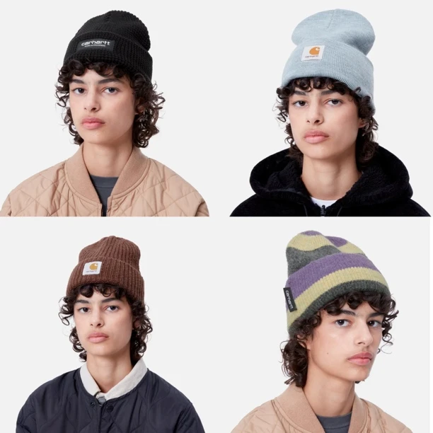 CARHARTT WIP卡哈特雪花英伦冷帽绒线帽针织帽毛线帽时尚百搭