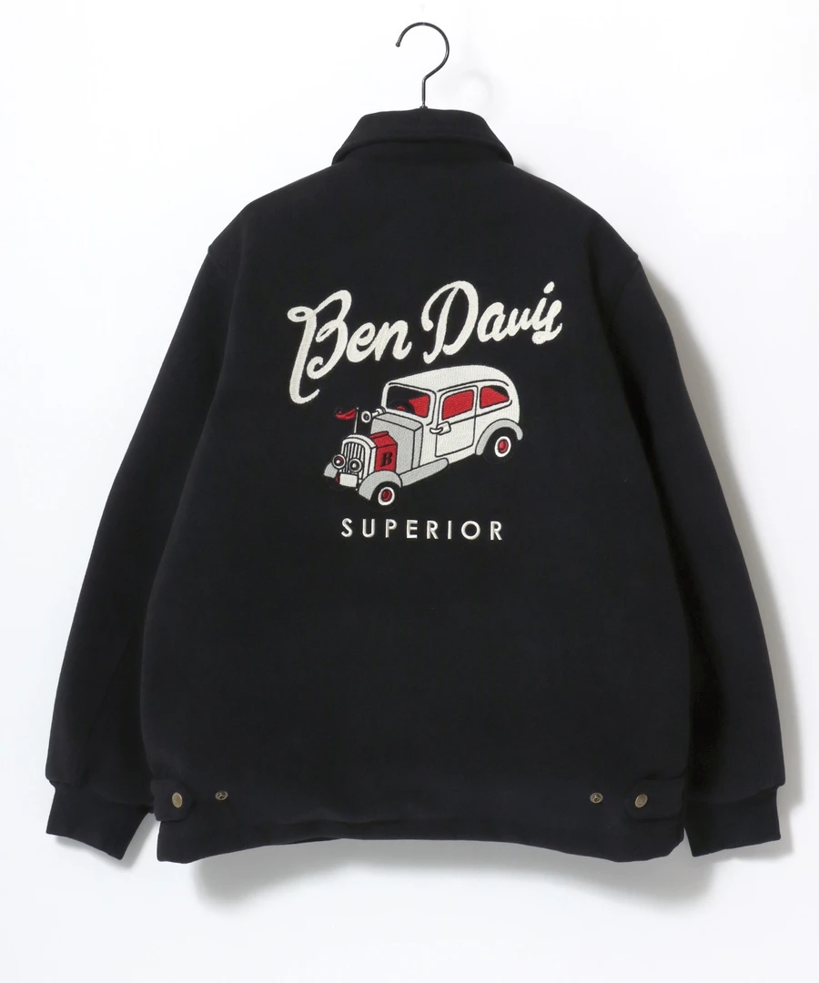 Ben Davis新款复古老爷车夹克外套潮流百搭翻领休闲刺绣格纹呢子