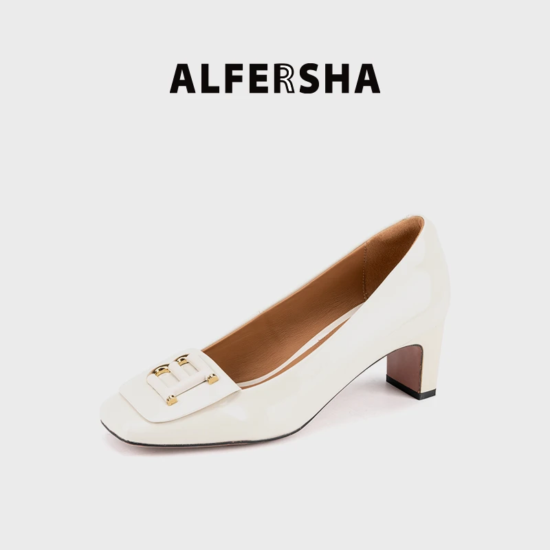 【四季单鞋】阿芙莎联名2619361百搭浅口女鞋一脚蹬方头单鞋B