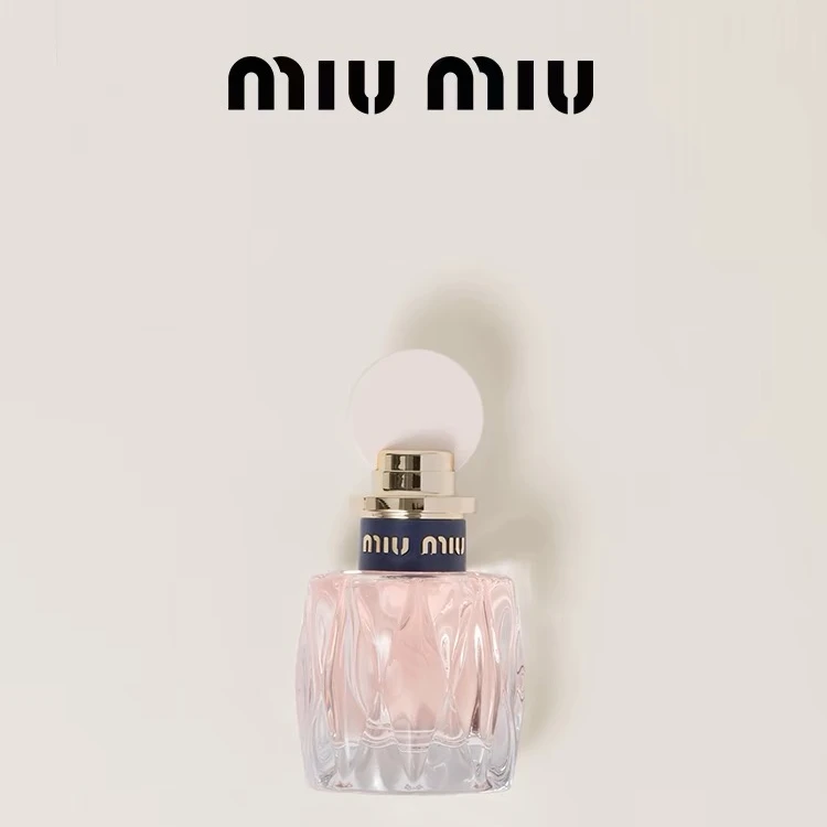 MIU MIU/缪缪粉漾/玫瑰之水女士香水 桃子玫瑰淡香魅力淡雅清新