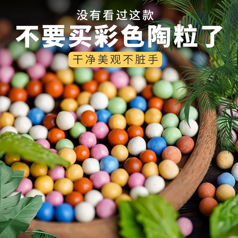 彩色陶粒花用铺面小陶粒植物专用水培养花专用陶粒土种花园艺多肉