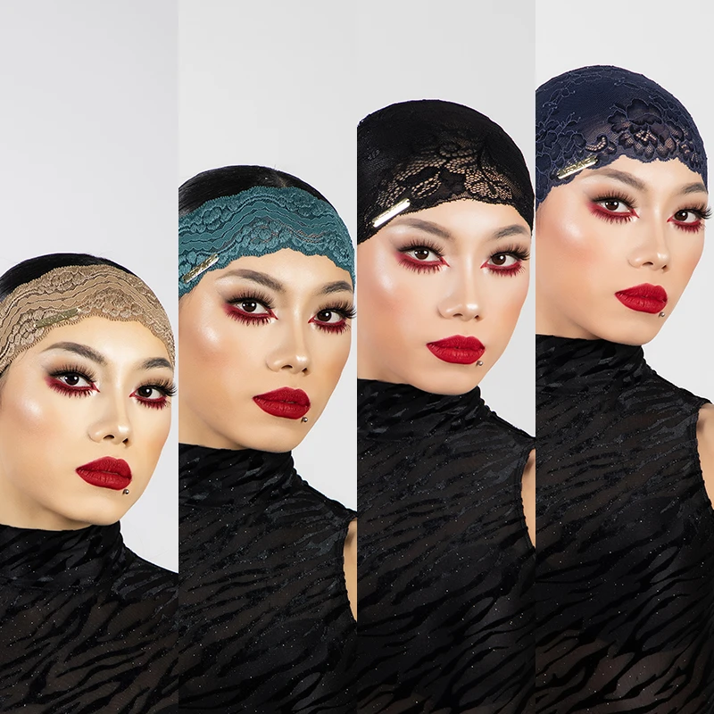 YES【多巴胺跳跃】宽窄各色精致蕾丝专业拉丁舞发带风情万种YD318