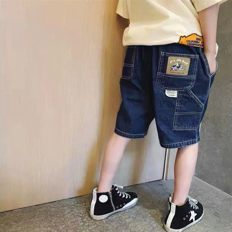 男童短裤儿童装夏季薄款牛仔裤子帅气宝宝中裤宽松休闲洋气五分裤