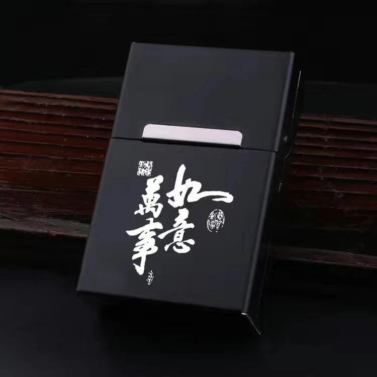 20支装整包铝合金软包硬包粗支硬壳超薄磁铁个性创意翻盖金属烟盒