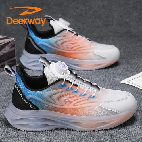 德尔惠男鞋春夏季新款透气休闲百搭时尚跑步运动鞋网面潮流鞋子男