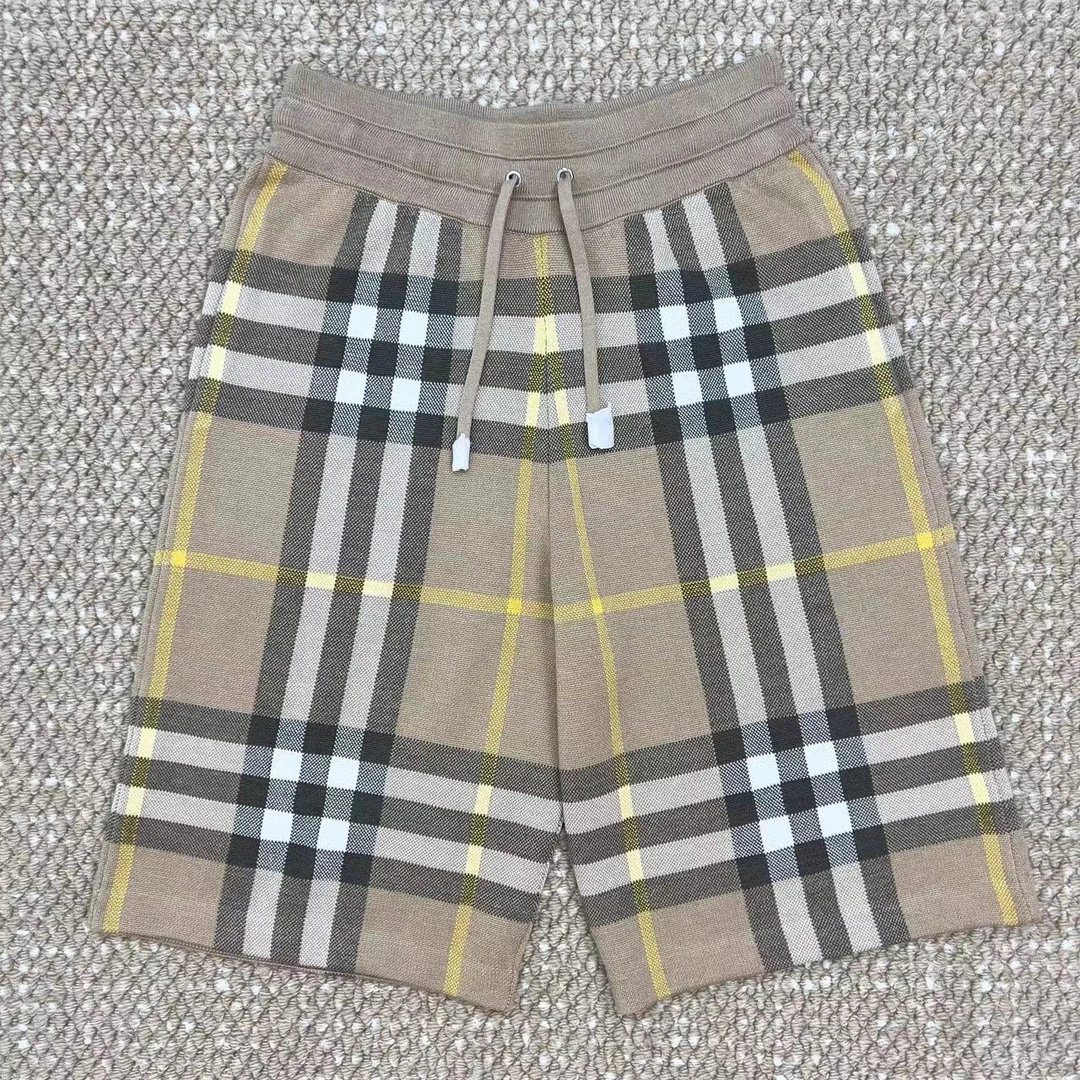 全新未使用 BURBERRY/博柏利  经典格纹休闲短裤