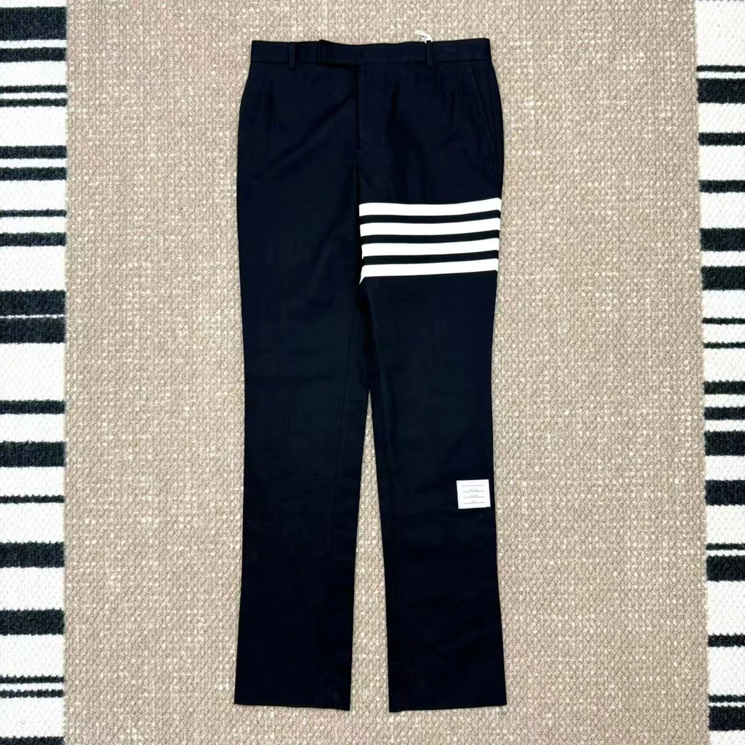 全新未使用 THOMBROWNE TB经典藏青色休闲裤