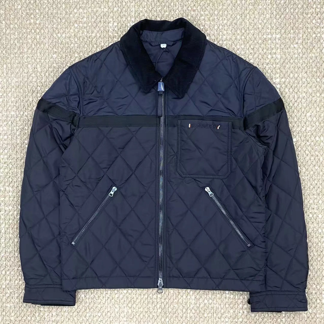 全新未使用 BURBERRY/博柏利 经典拼色棉服夹克外套