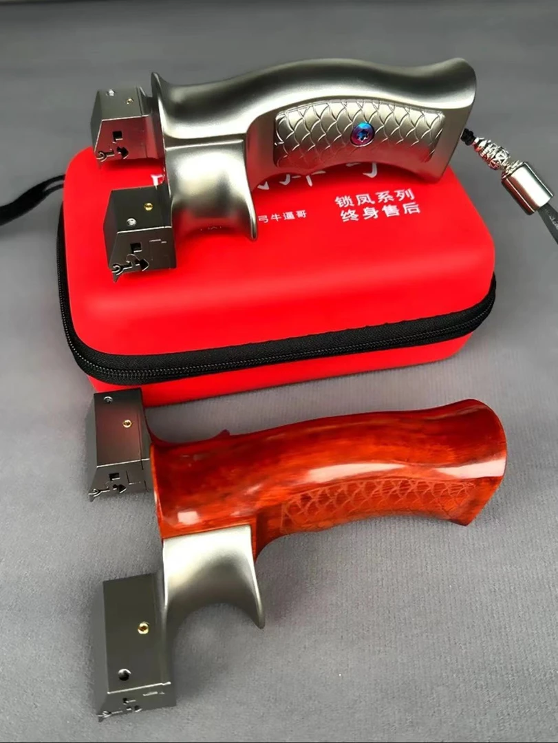 正品锁凤十代钛合金移动款弹弓龙齿夹片反向平头