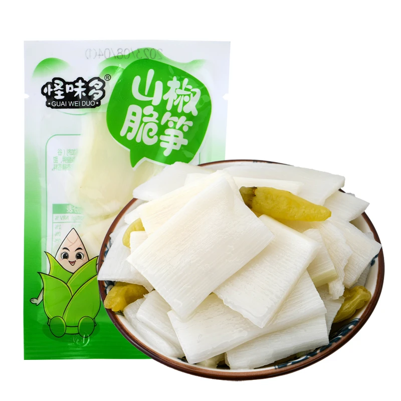 怪味多山椒脆笋开袋即食脆竹笋新鲜解馋传统独立散装爽口制作酸辣