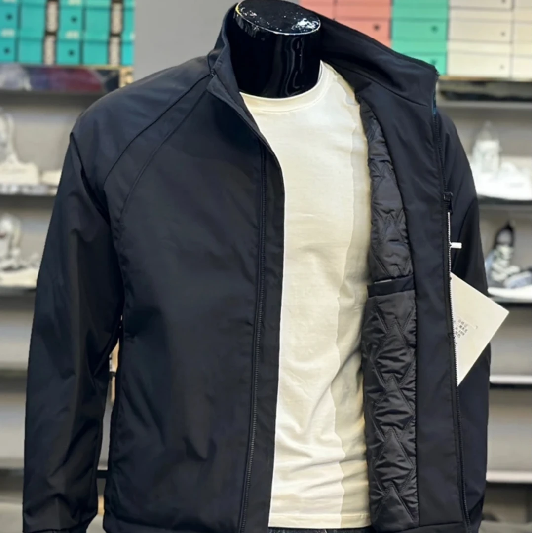 2024秋季新款外套男立领夹克二棉修身上衣休闲时尚棉衣潮流百搭