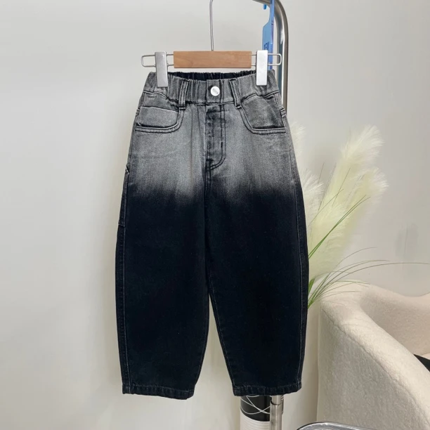 新款不加绒牛仔裤黑色3698