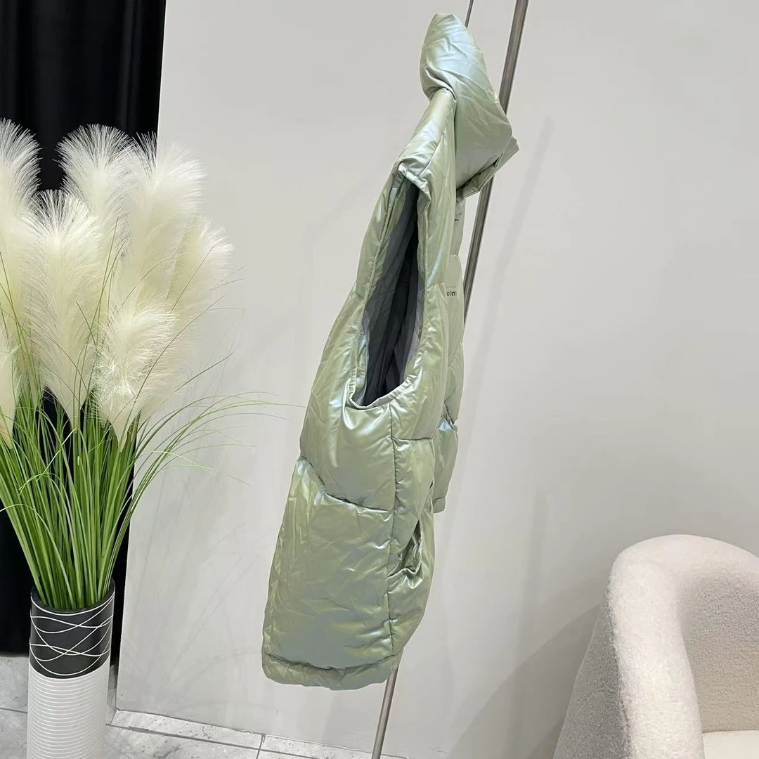 新款羽绒马甲灰绿2149